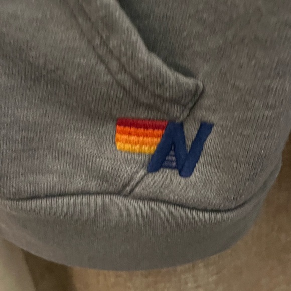 Aviator Nation Gray Hoodie with Yellow Accents - Picture 3 of 4